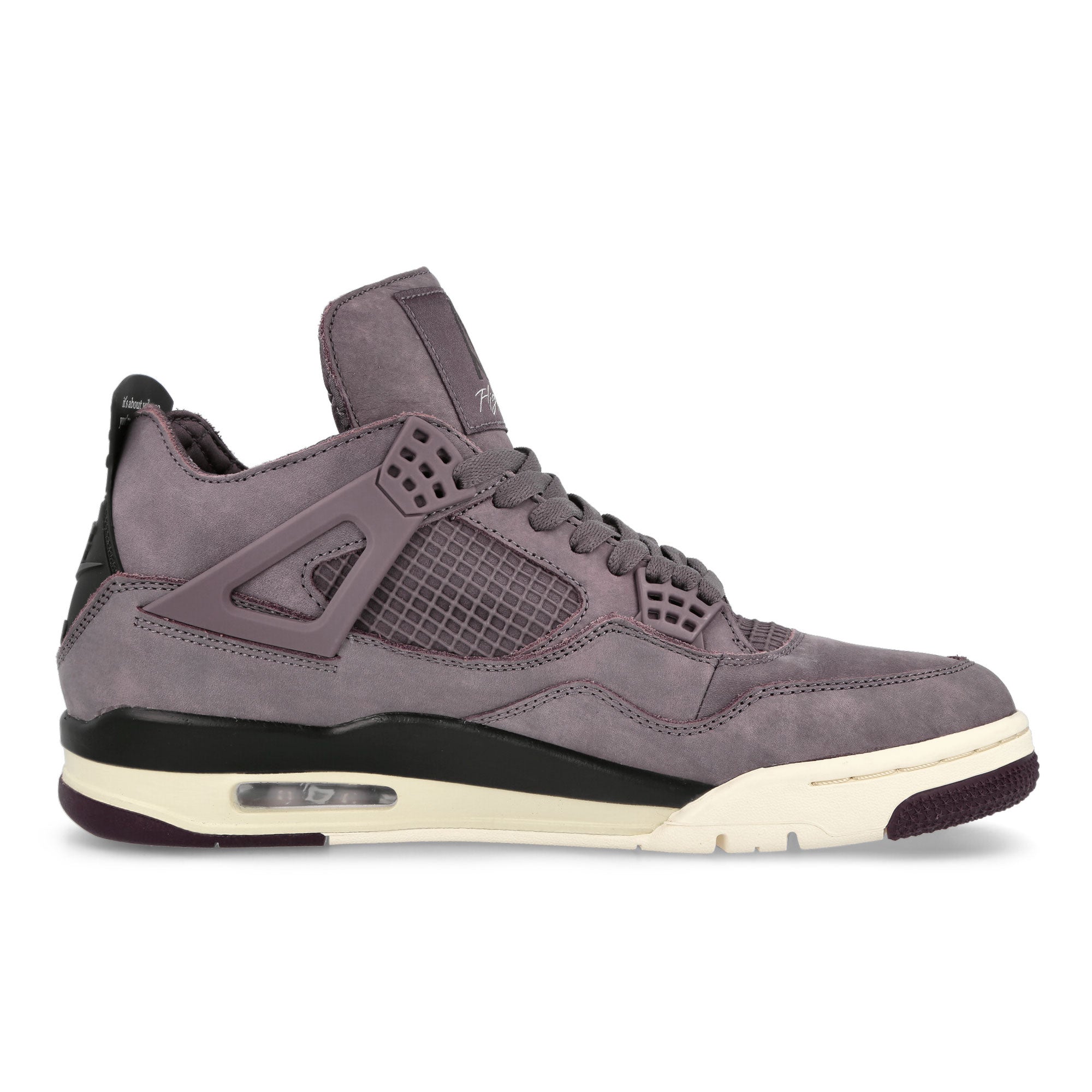 Jordan A Ma Maniere x Air Jordan 4 Retro SP Violet Ore / Medium Ash - Black - Muslin High Top Sneakers  Silhouette | Overkill