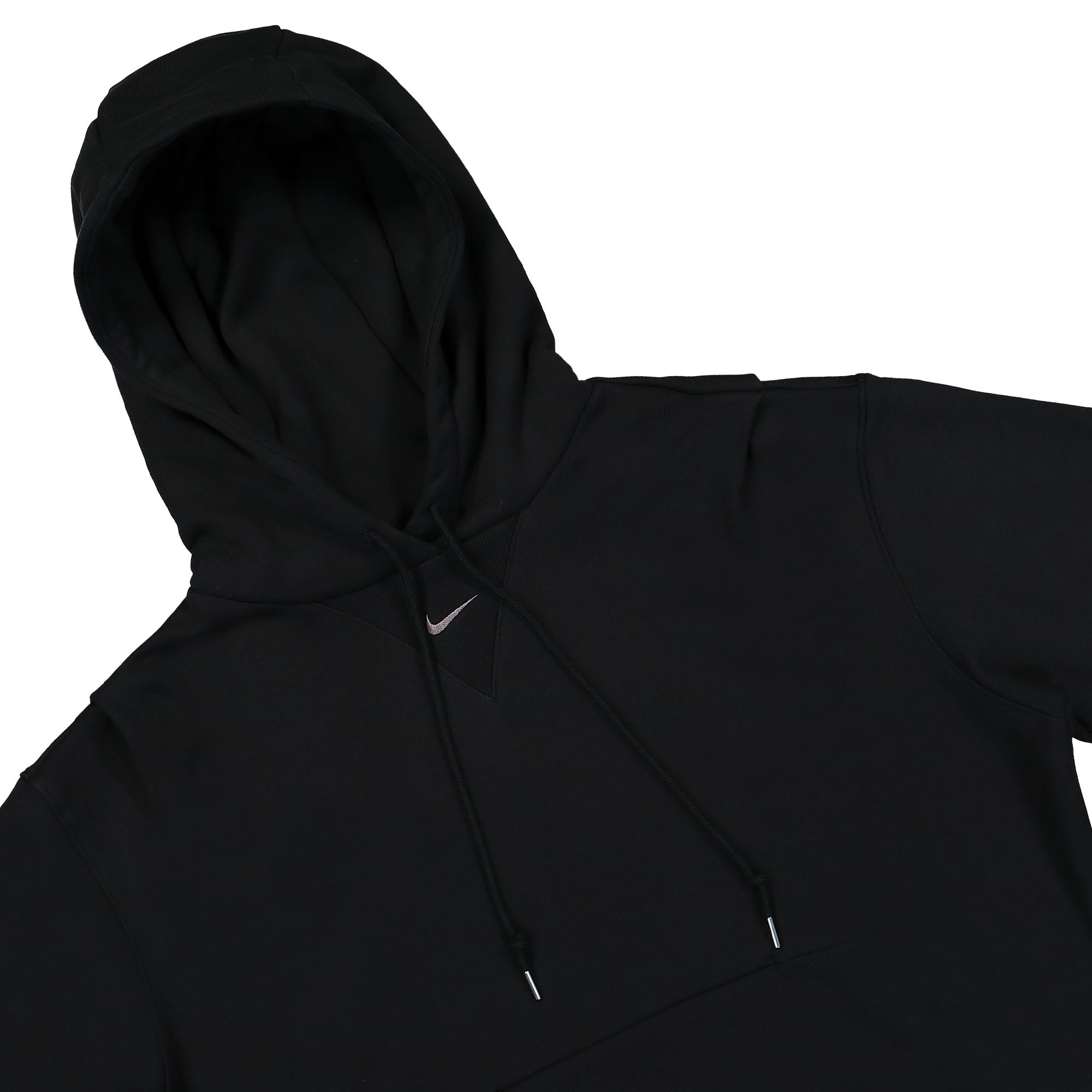 Nike W Modern Fleece Oversize French Terry Hoodie Black / Flat Pewter Hoodies Close-up | Overkill