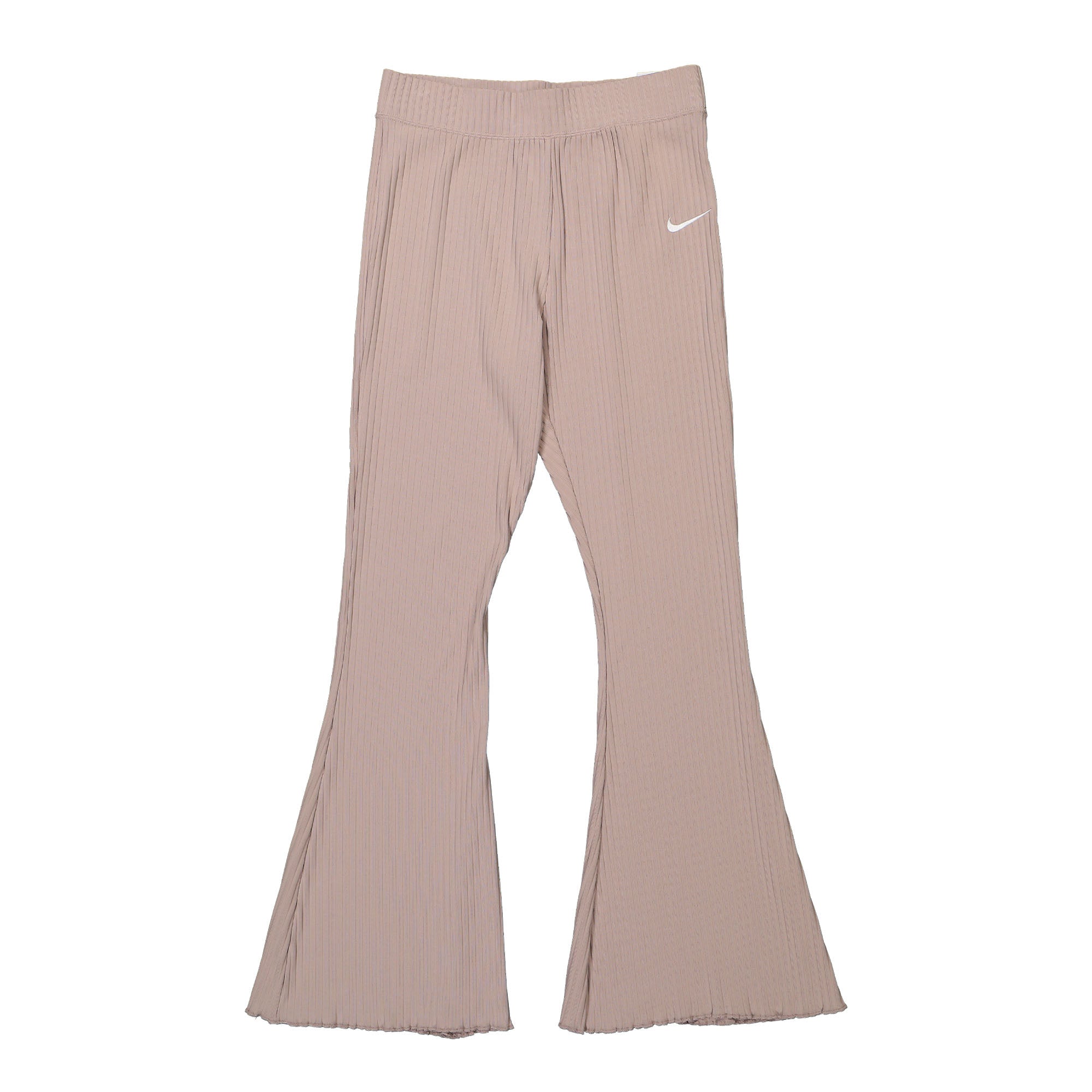 Nike W Hight-Waisted Ribbed Jersey Pant Diffused Taupe / White Sweat & Track Pants DV7868 272 | Overkill