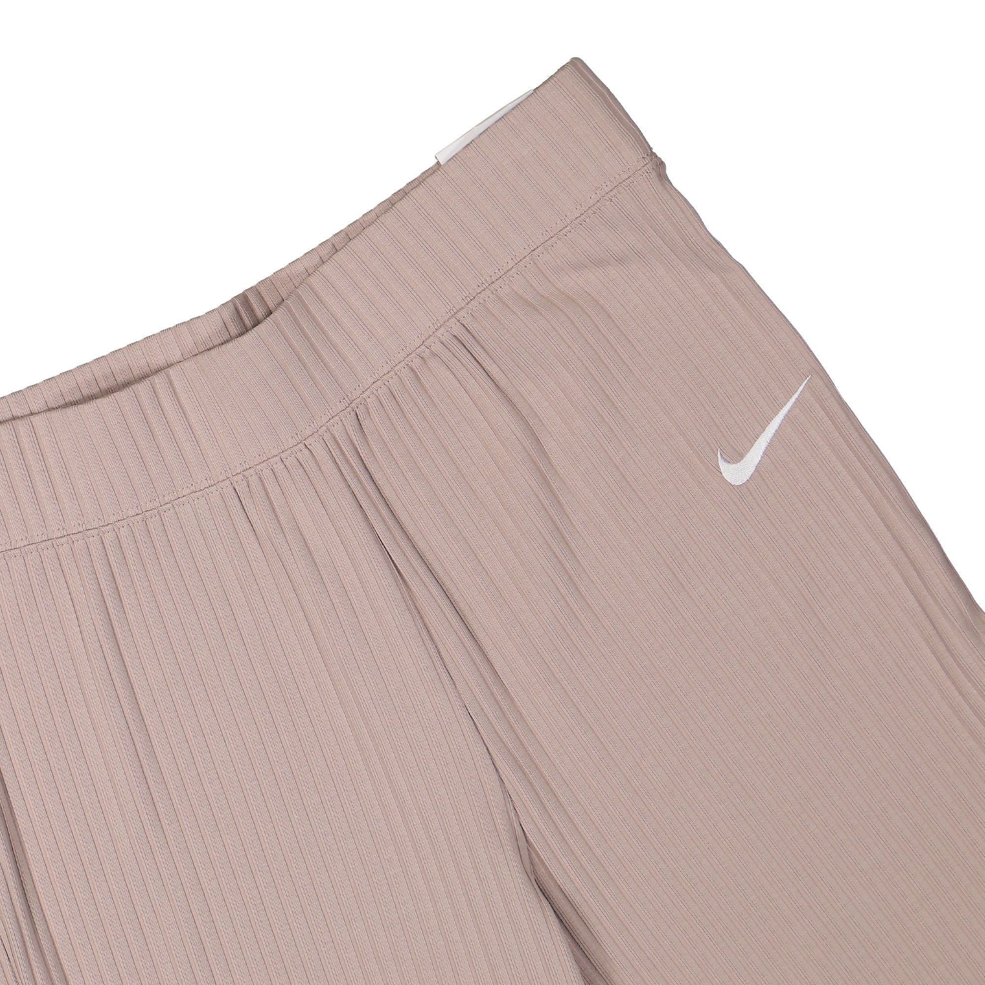 Nike W Hight-Waisted Ribbed Jersey Pant Diffused Taupe / White Sweat & Track Pants Detailfoto | Overkill