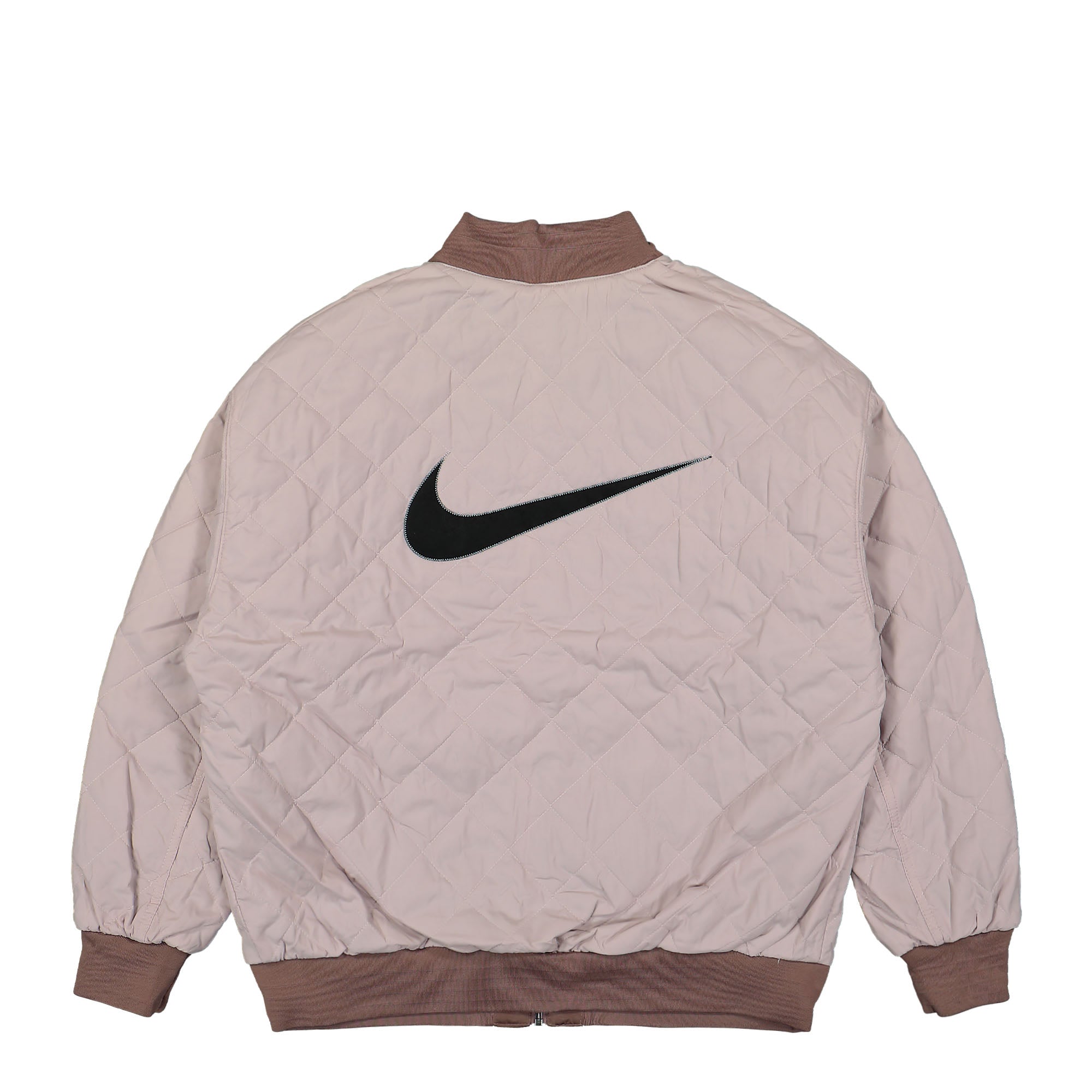 Nike W Reversible Varsity Bomber Jacket Smokey Mauve / Platinum Violet / Black Bomber & Varsity Jackets Detailfoto | Overkill