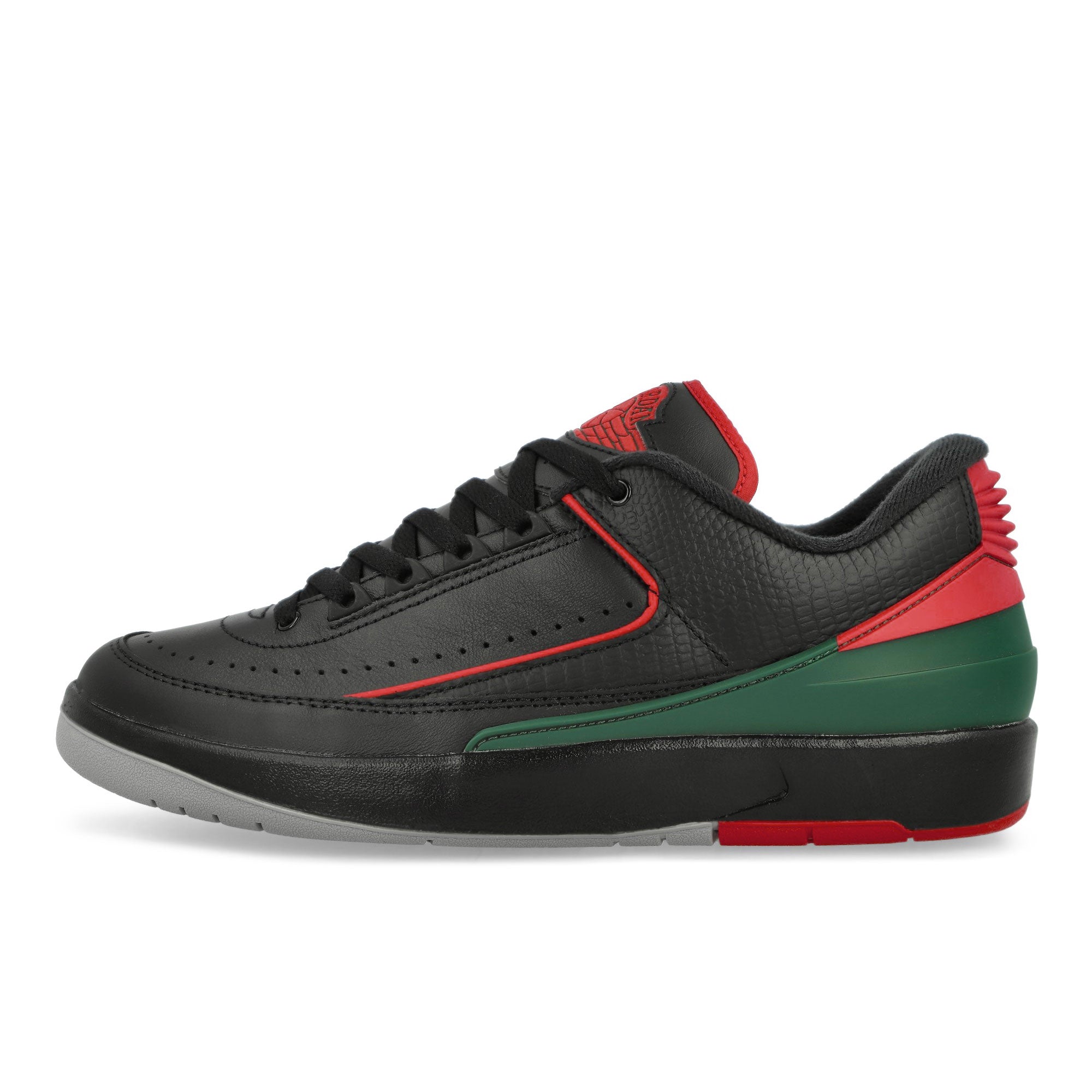 Jordan Air Jordan 2 Retro Low Black / Fire Red - Fire - Cement Grey Low Top Sneakers DV9956 006 | Overkill