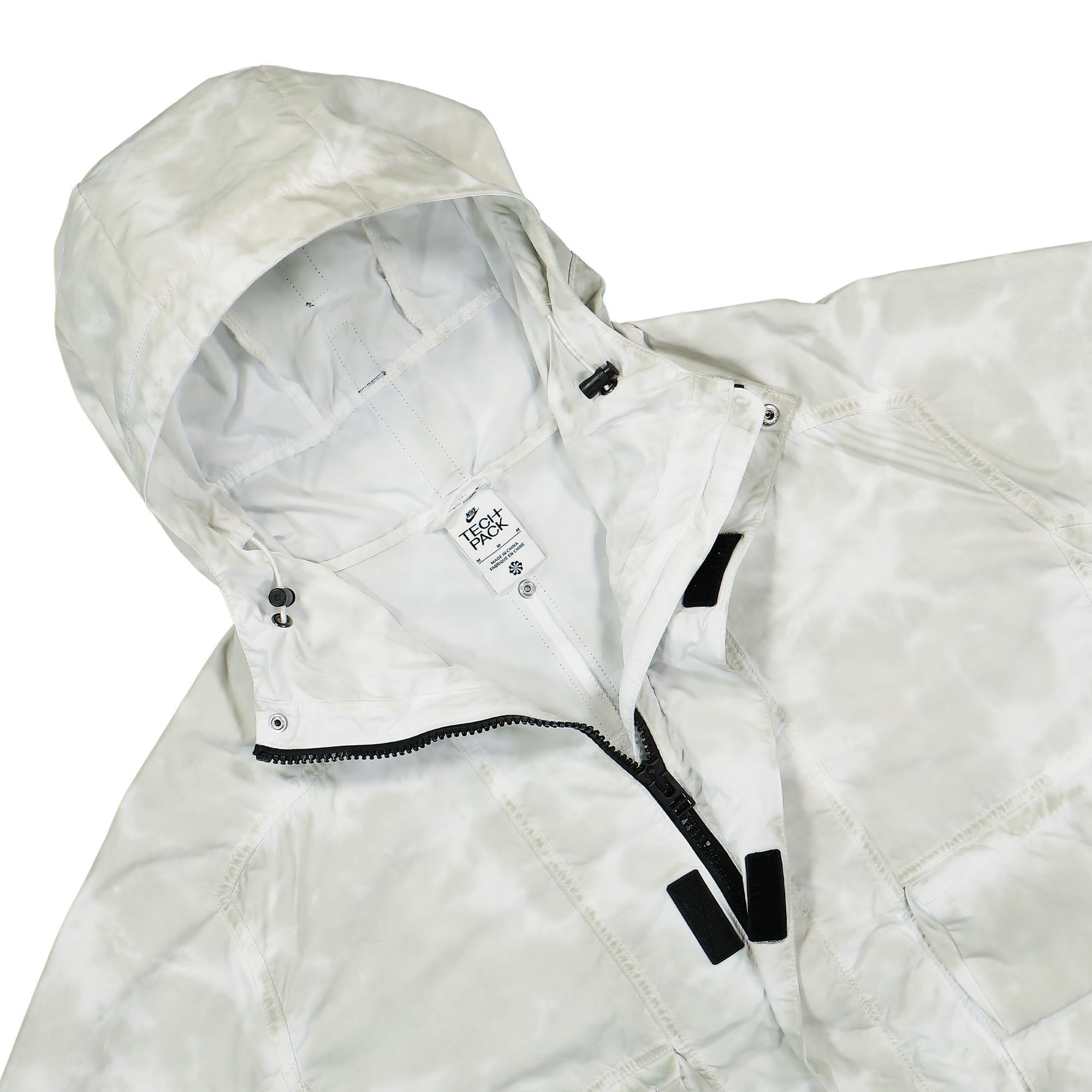 Nike Tech Pack  Woven Hooded Jacket Light Silver / Black / White Jackets Close-up | Overkill
