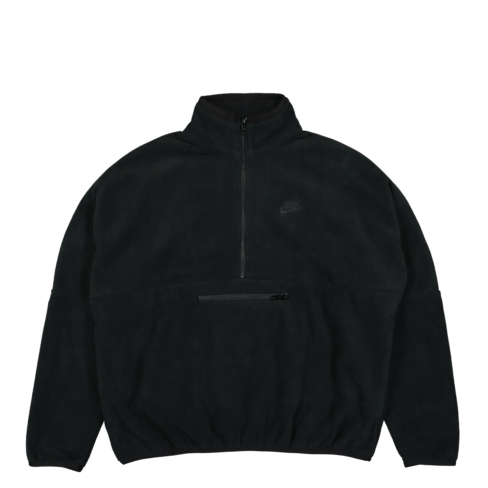 Nike Club Fleece+ 1/2-Zip Fleece Top Black / Black Jackets DX0525 010 | Overkill