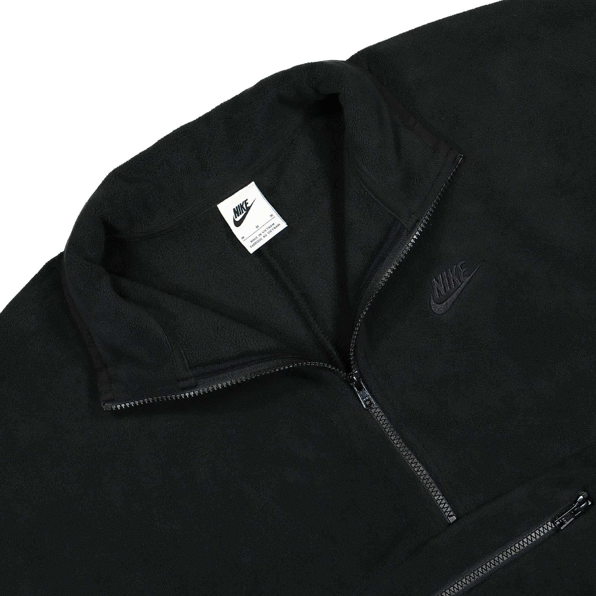 Nike Club Fleece+ 1/2-Zip Fleece Top Black / Black Jackets Close-up | Overkill