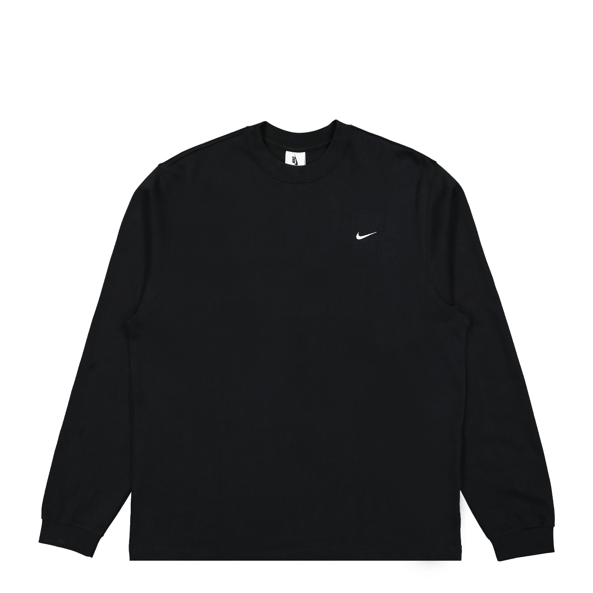 Nike Solo Swoosh Long Sleeve Top Black / White Longsleeves DX0884 010 | Overkill