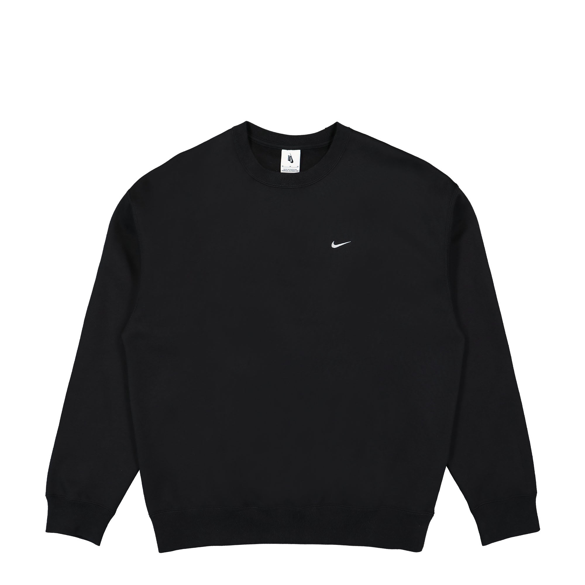 Nike Solo Swoosh Fleece Sweatshirt Black / White Sweatshirts DX1361 010 | Overkill