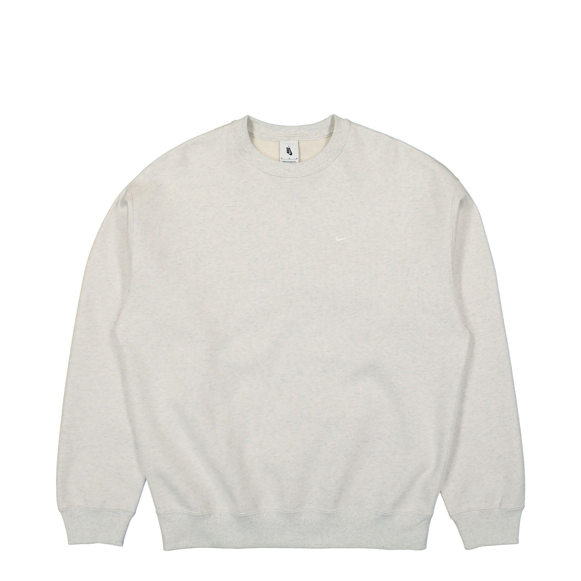 Nike Solo Swoosh Fleece Sweatshirt Birch Heather / White Sweatshirts DX1361 051 | Overkill