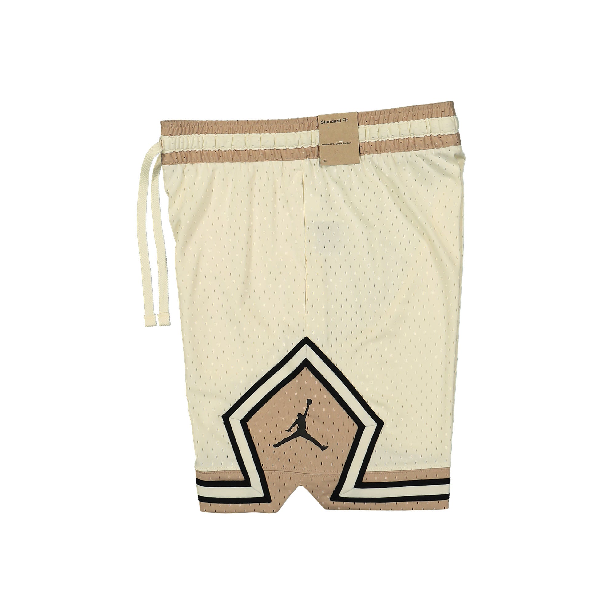 Jordan Dri-FIT Sport Diamond Shorts Coconut Milk / Legend Md Brown / Black Shorts Close-up | Overkill