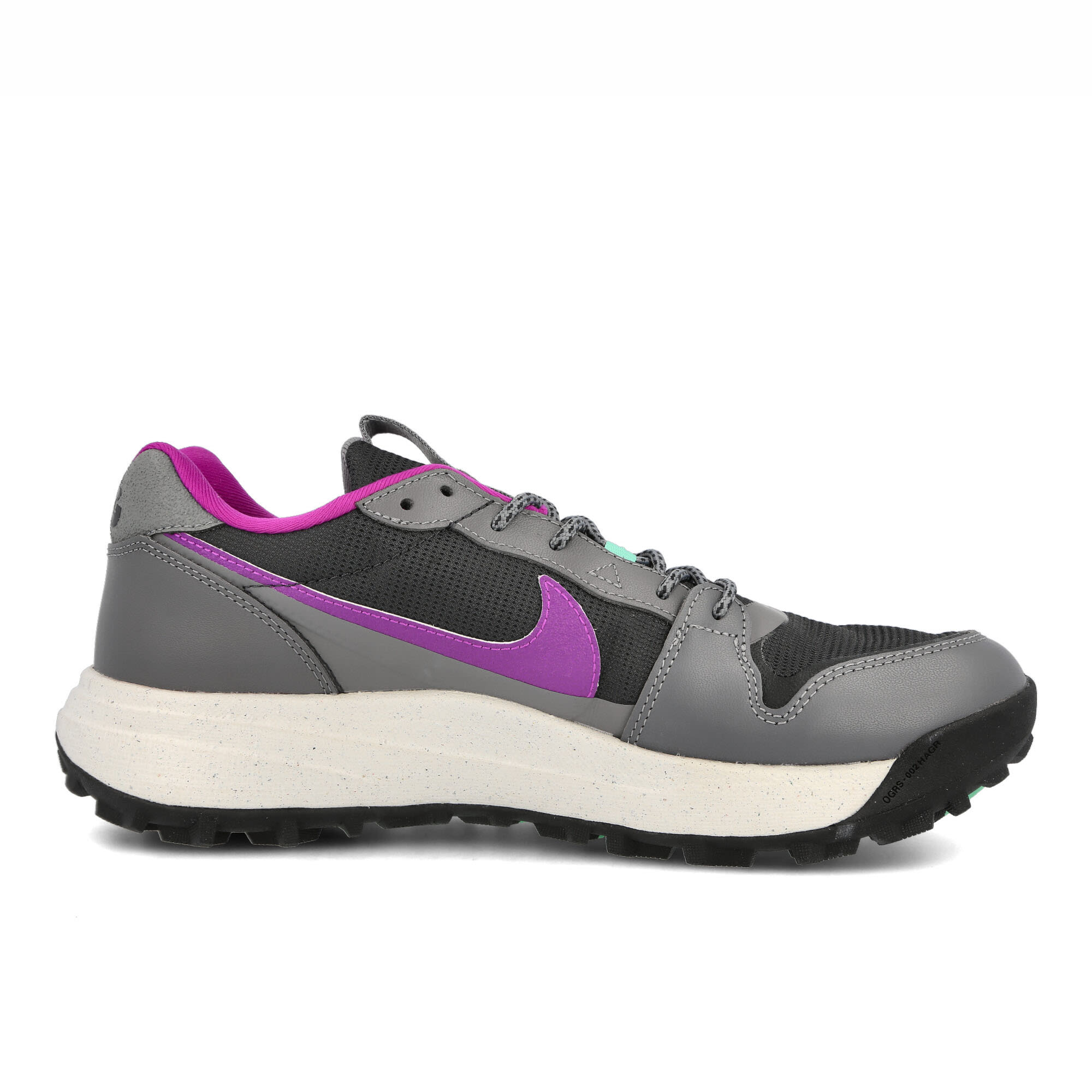 Nike acg lowcate Smoke Grey / Dark Smoke Grey - Vivid Purple Low Top Sneakers  Silhouette | Overkill