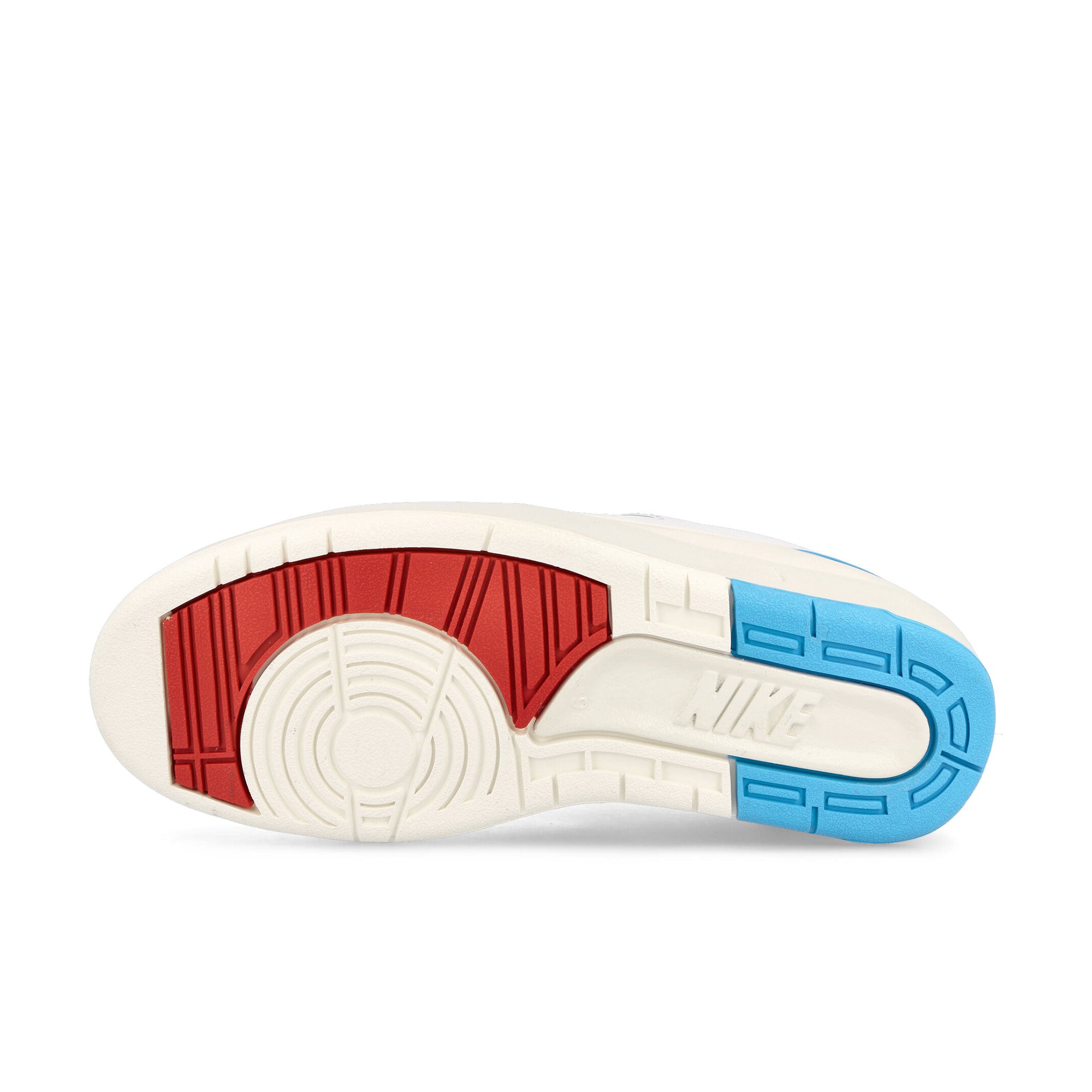 Jordan Wmns Air Jordan 2 Retro Low White-Gym Red - Dark Powder Blue Sneakers  Detail View 1 | Overkill