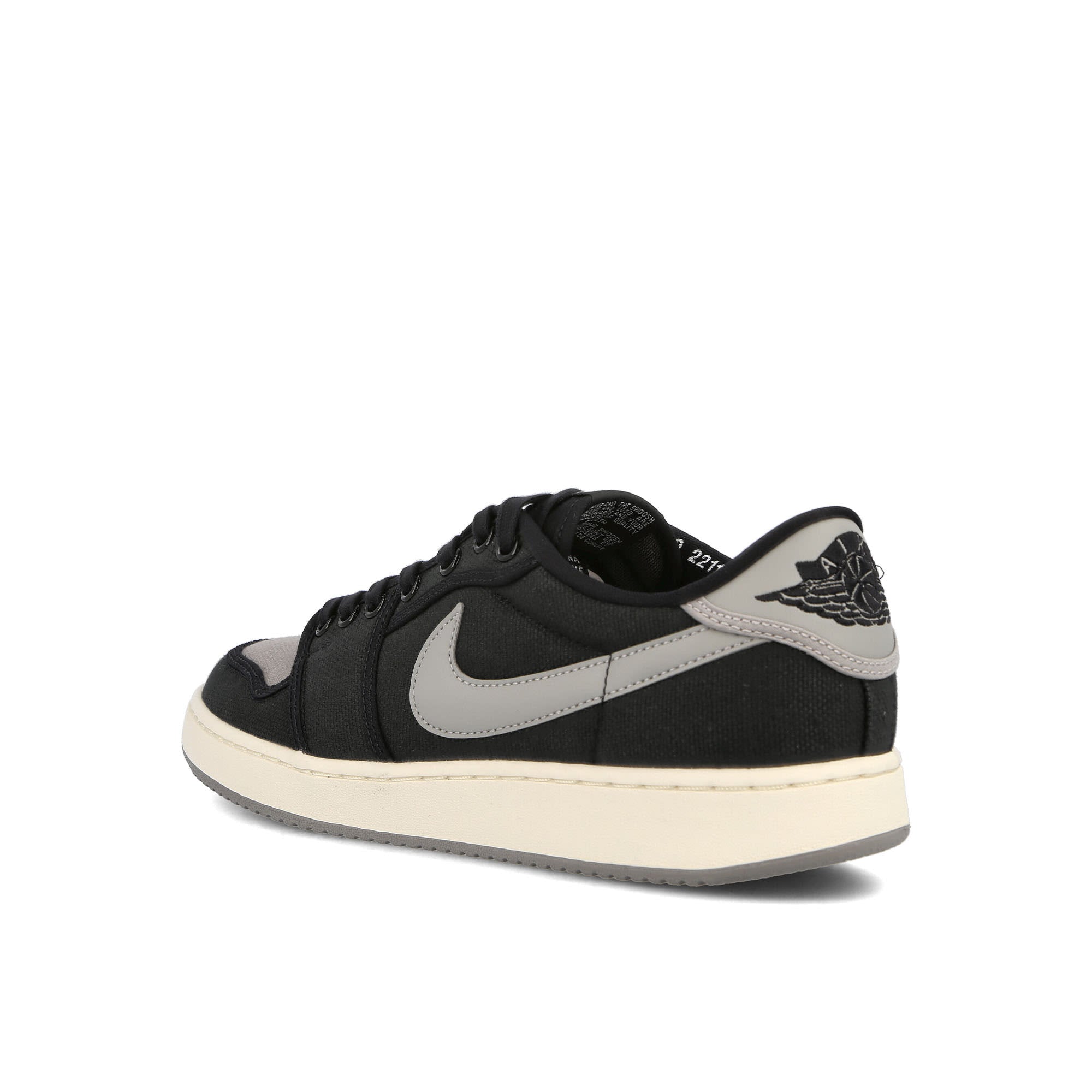 Jordan Air Jordan 1 KO Low Black / Medium Grey - Sail Low Top Sneakers  Material | Overkill