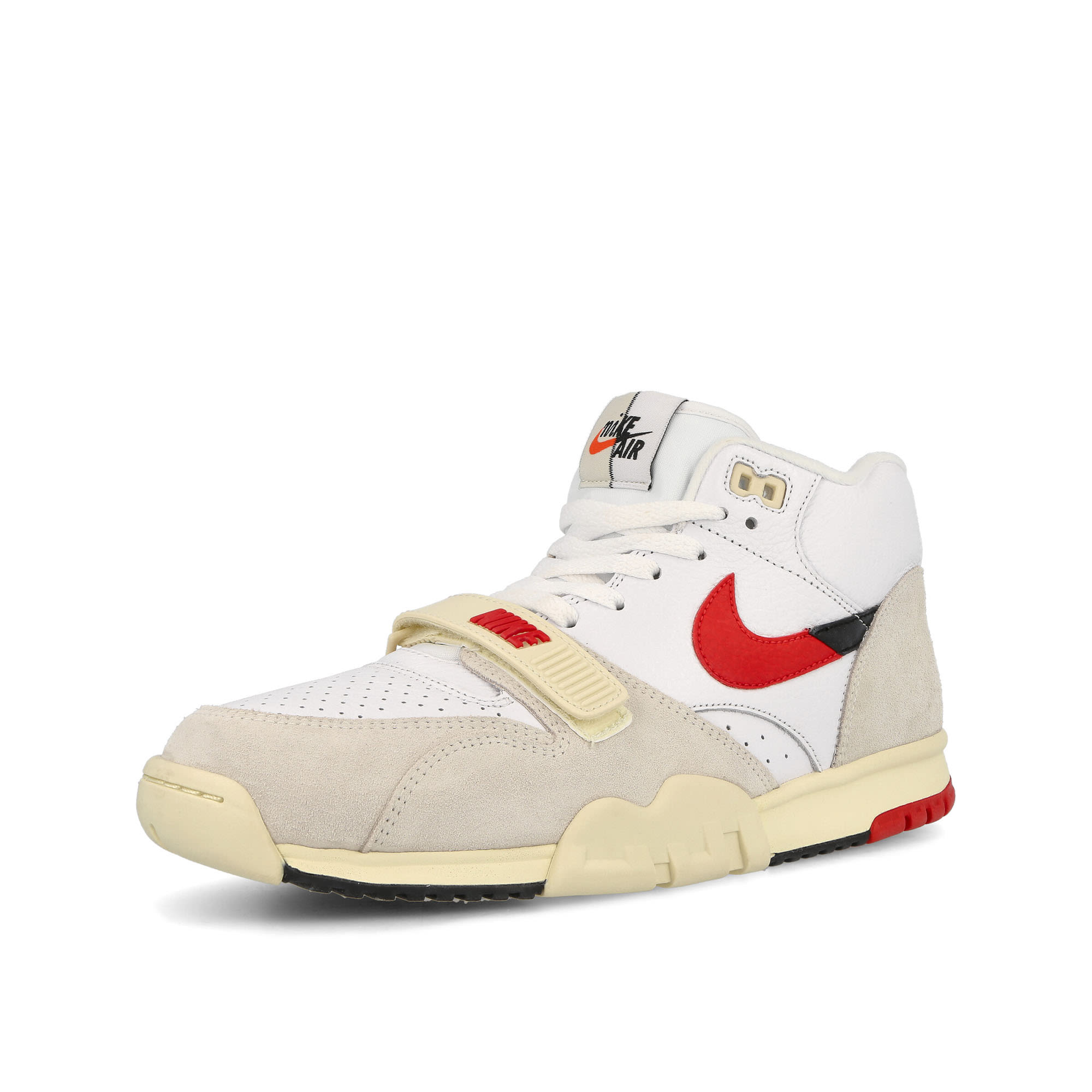 Nike Air Trainer 1 White-University Red-Black-Coconut Milk Sneakers  Close Up | Overkill