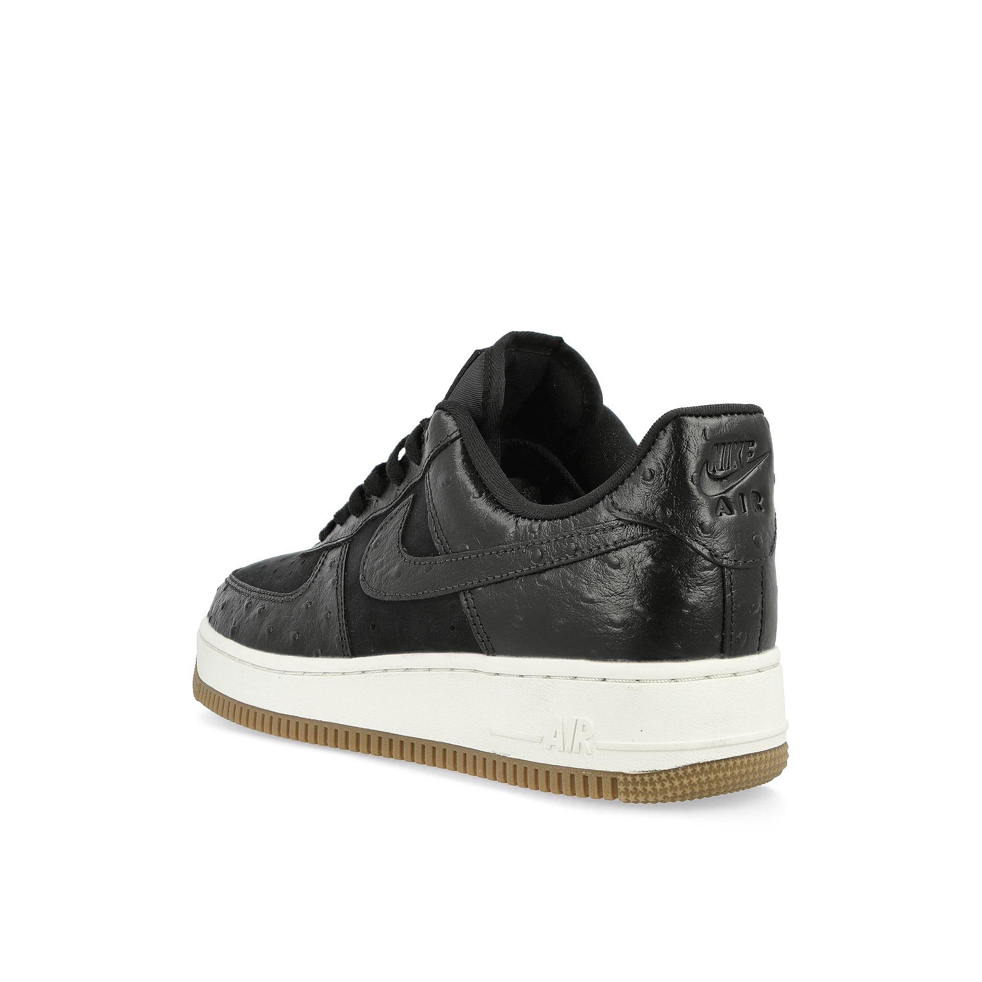 Nike W Air Force 1 '07 LX Black / Black - Sail - Gum Light Brown Low Top Sneakers  Material | Overkill