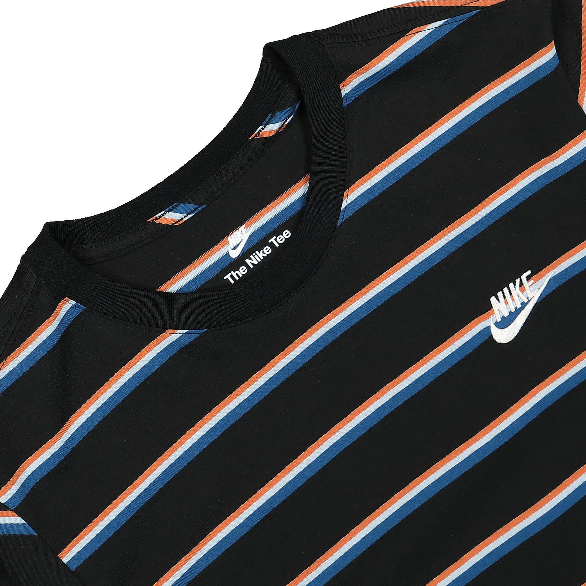 Nike Club Striped T-Shirt Black T-Shirts Close-up | Overkill