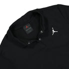 Jordan W Cropped Ribbed Polo Black Polo Shirts Close-up | Overkill