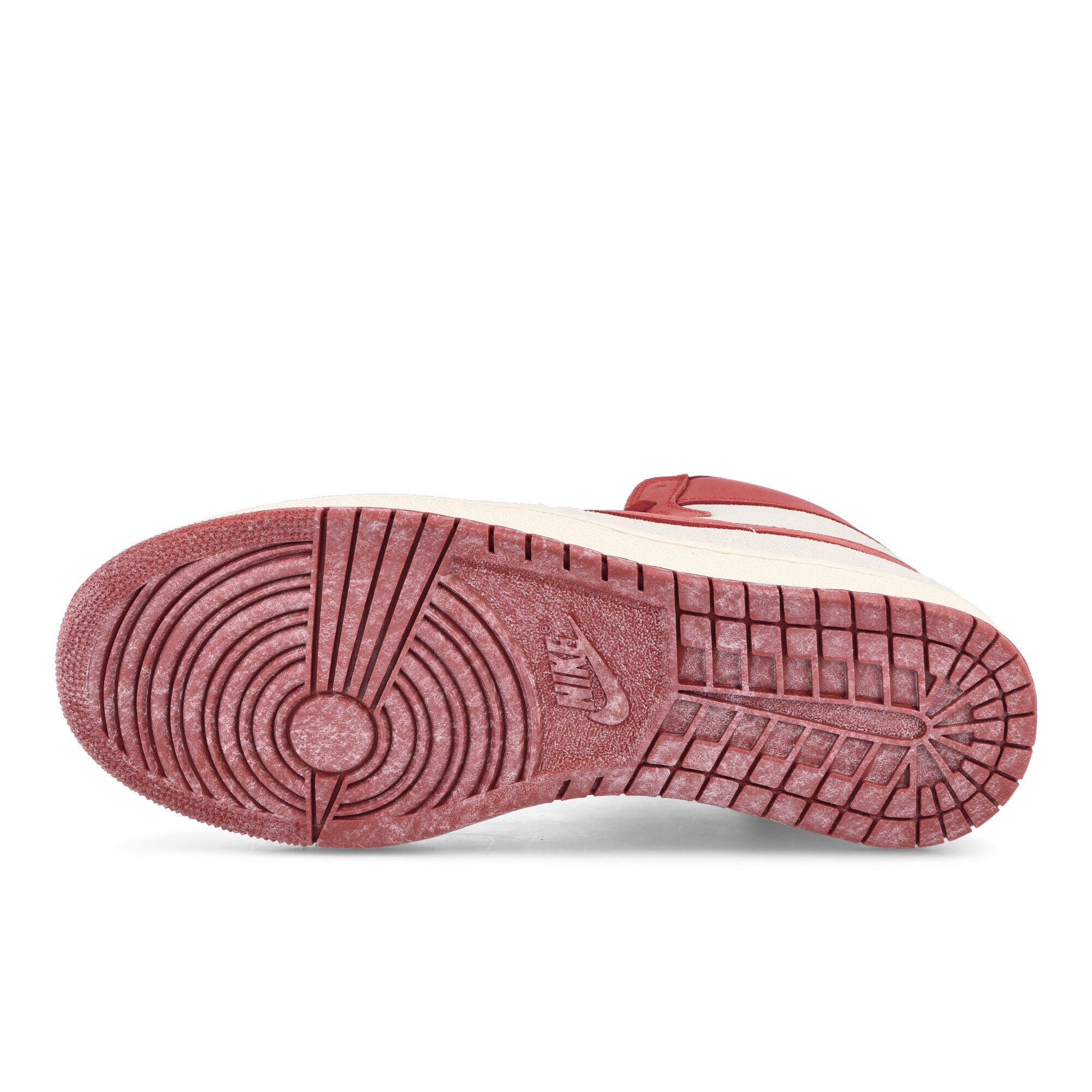 Jordan Air Ship PE SP Summit White-Dune Red - Mystic Red High Top Sneakers  Detail View 1 | Overkill