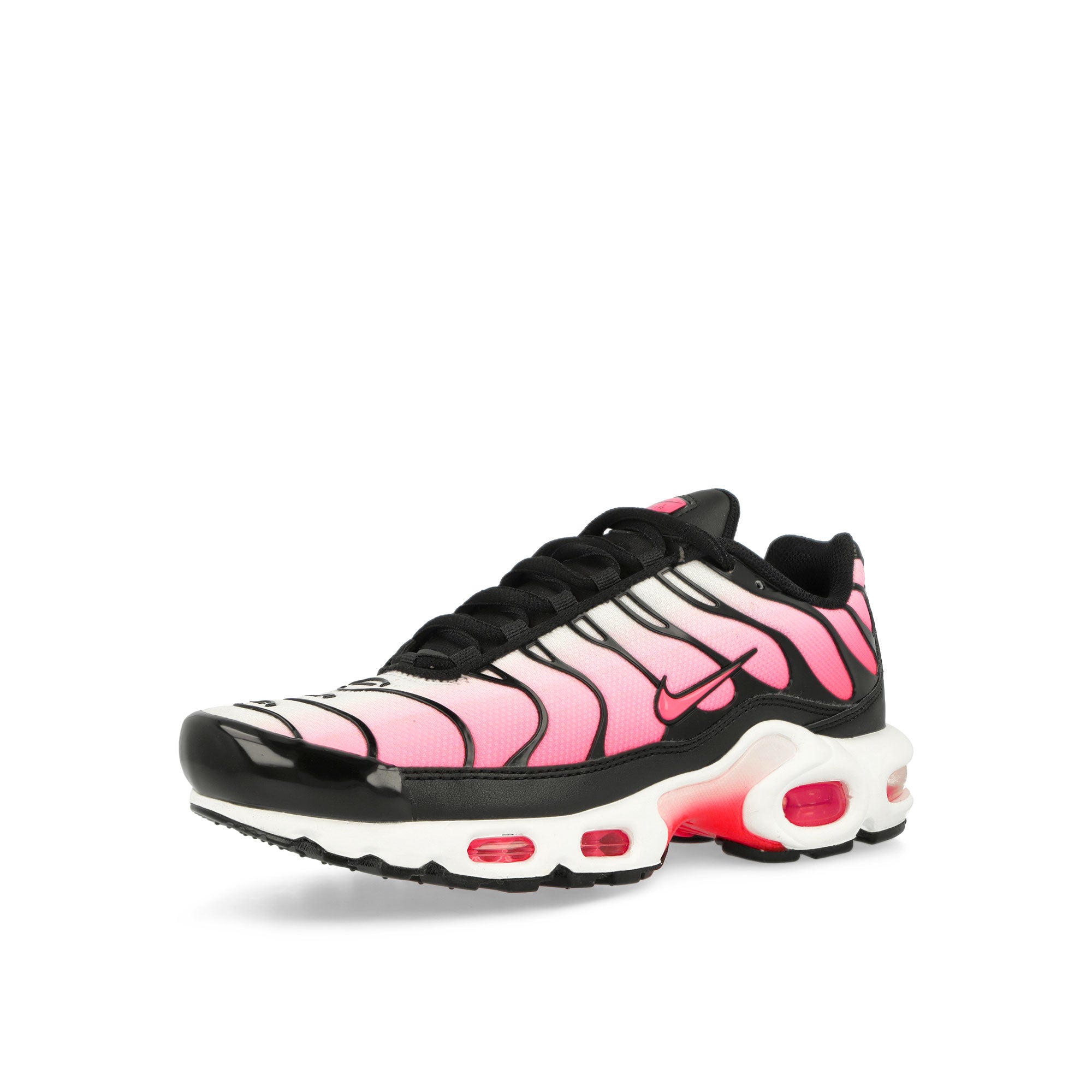 Nike W Air Max Plus Black / Hot Punch - White Low Top Sneakers  Close Up | Overkill