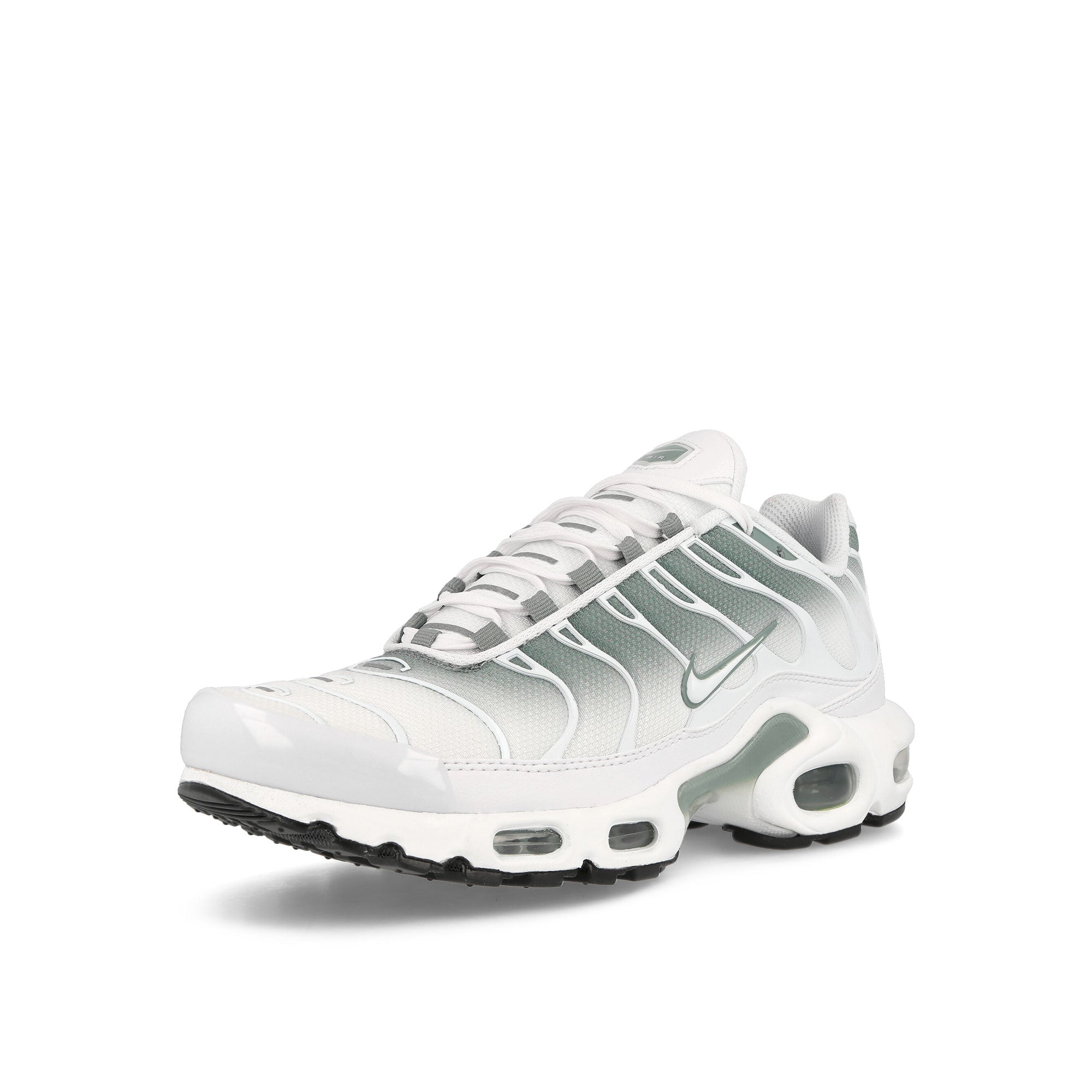 Nike W Air Max Plus White-White - Mica Green - Black Low Top Sneakers  Close Up | Overkill
