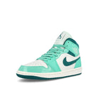 Jordan Wmns Air Jordan 1 Mid SE Bleached Turq / Sky J Teal - Barely Green Sneakers  Close Up | Overkill