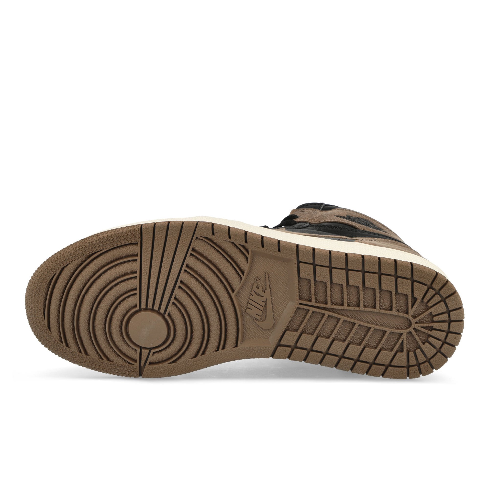 Jordan Air Jordan 1 Retro High OG Black / Metallic Gold - Palomino - Sail  High Top Sneakers  Detail View 1 | Overkill