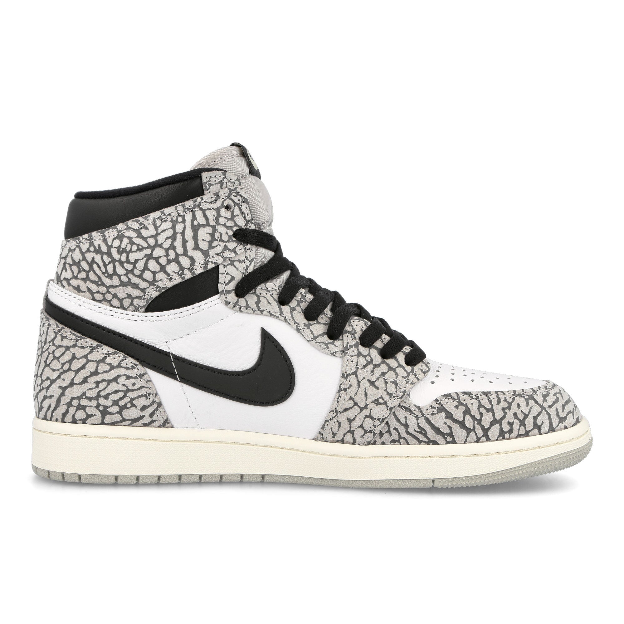 Jordan Air Jordan 1 Retro High OG Tech Grey / Muslin - Black - White High Top Sneakers  Silhouette | Overkill