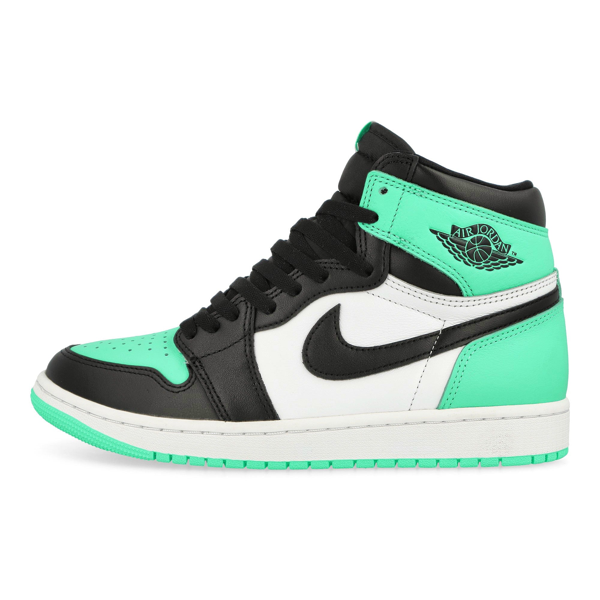 Jordan Air Jordan 1 Retro High OG White / Black - Green Glow High Top Sneakers DZ5485 130 | Overkill