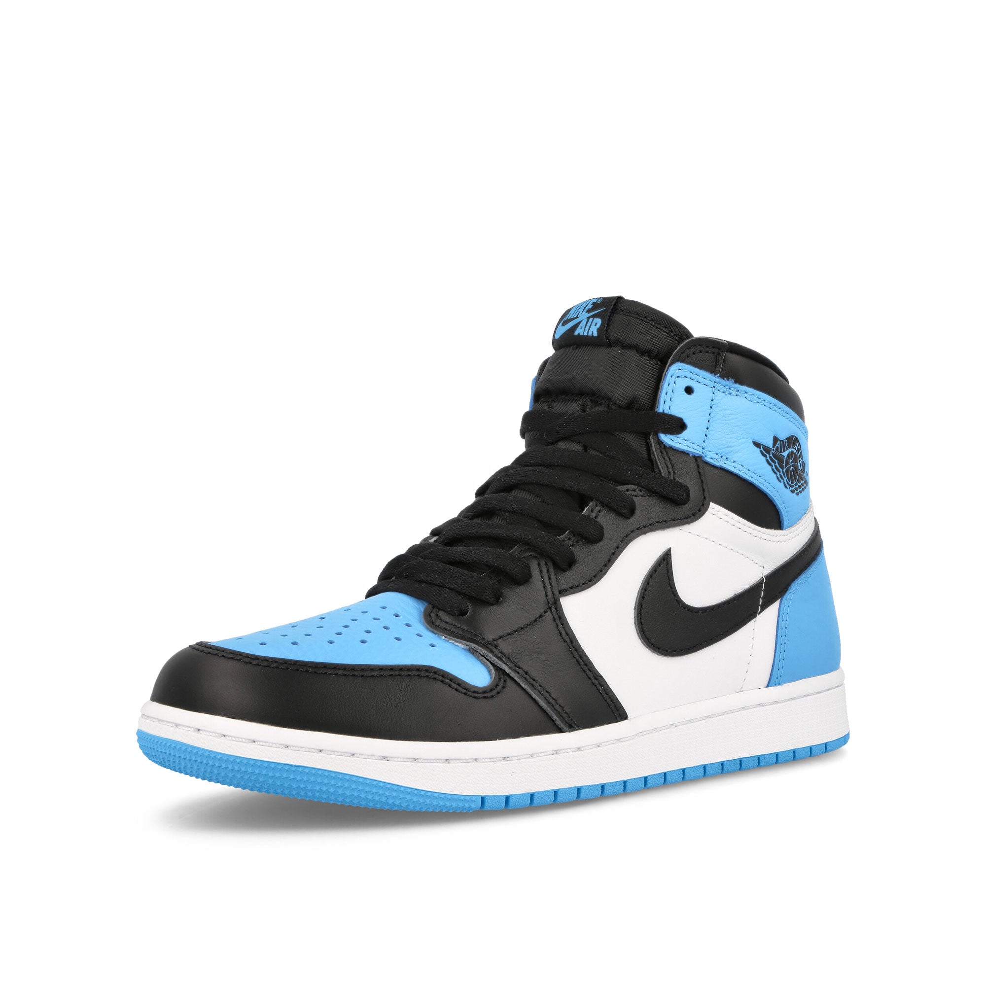 Jordan Air Jordan 1 Retro High OG University Blue / Black-White High Top Sneakers  Close Up | Overkill