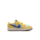 Jordan Travis Scott x Air Jordan 1 Low OG SP PS Canary/Racer Blue-Light Silver   Material | Overkill