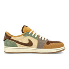 Jordan Zion Williamson x Air Jordan 1 Retro Low OG Z Flax / Muslin - Fauna Brown - Oil Green Sneakers  Silhouette | Overkill