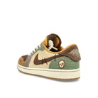 Jordan Zion Williamson x Air Jordan 1 Retro Low OG Z Flax / Muslin - Fauna Brown - Oil Green Sneakers  Close Up | Overkill