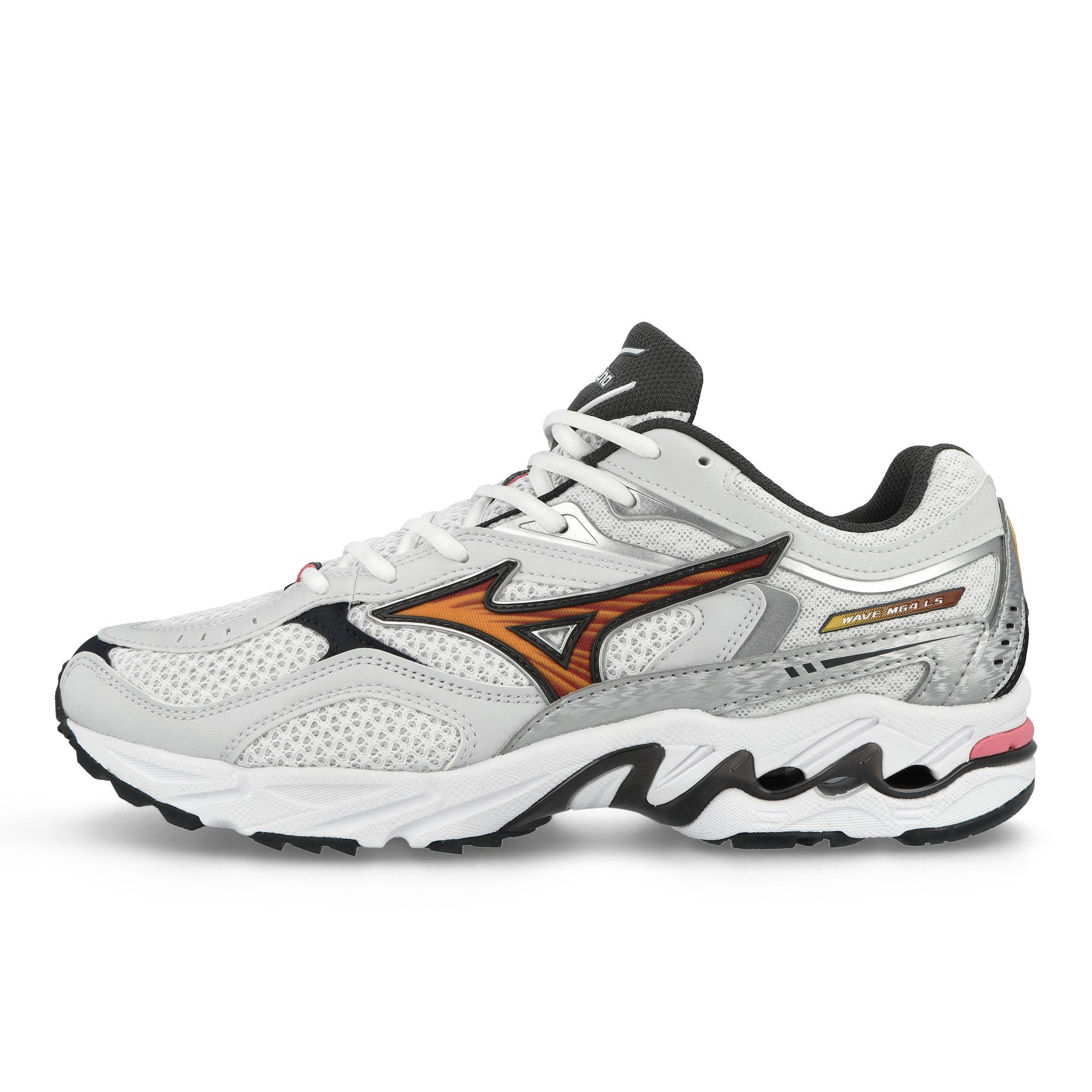 Mizuno Wave MG4 LS White / Artisans Gold / Galaxy Silver Sneaker D1GA265201 | Overkill
