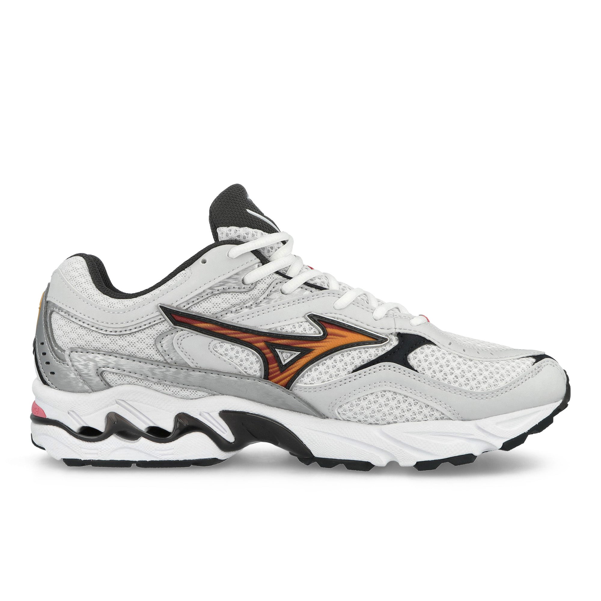 Mizuno Wave MG4 LS White / Artisans Gold / Galaxy Silver Sneaker D1GA265201 Silhouette | Overkill
