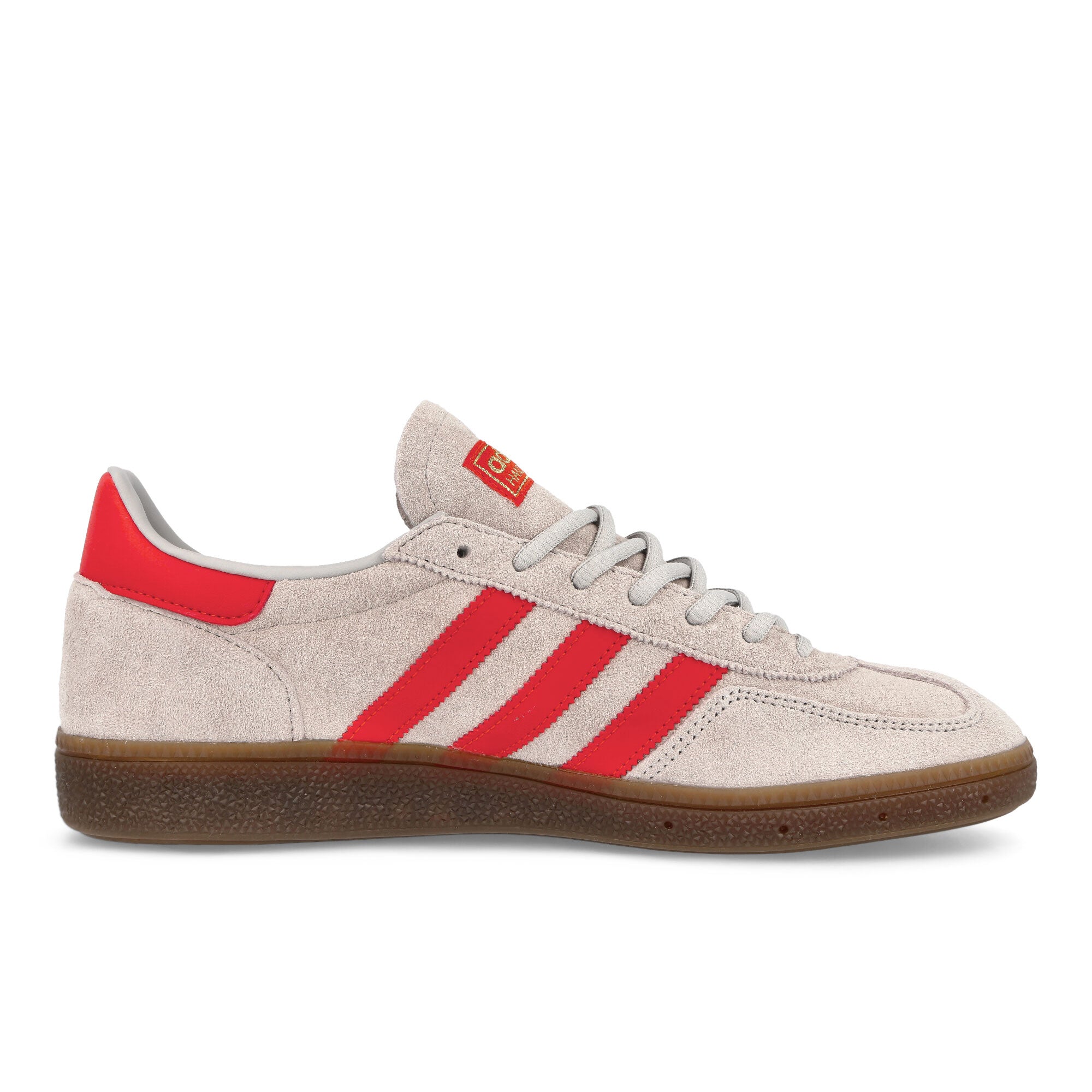 adidas Handball Spezial Grey Two / Hired Red / Gold Metallic Sneakers  Silhouette | Overkill