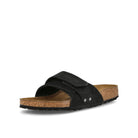 Birkenstock Oita Modern Suede Black Slides, Sandals & Slippers  Close Up | Overkill
