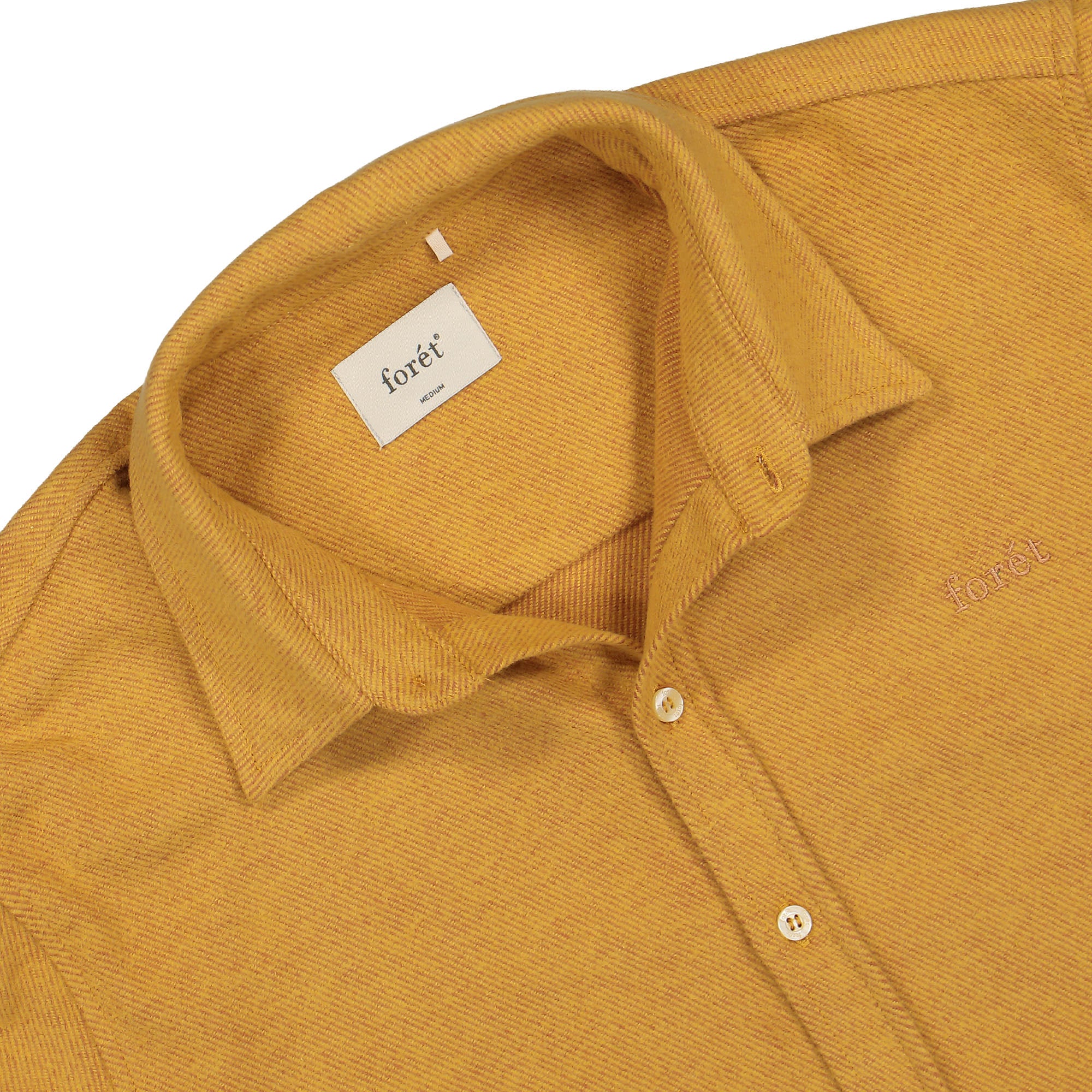 Forét Slow Shirt Curry Shirts Close-up | Overkill