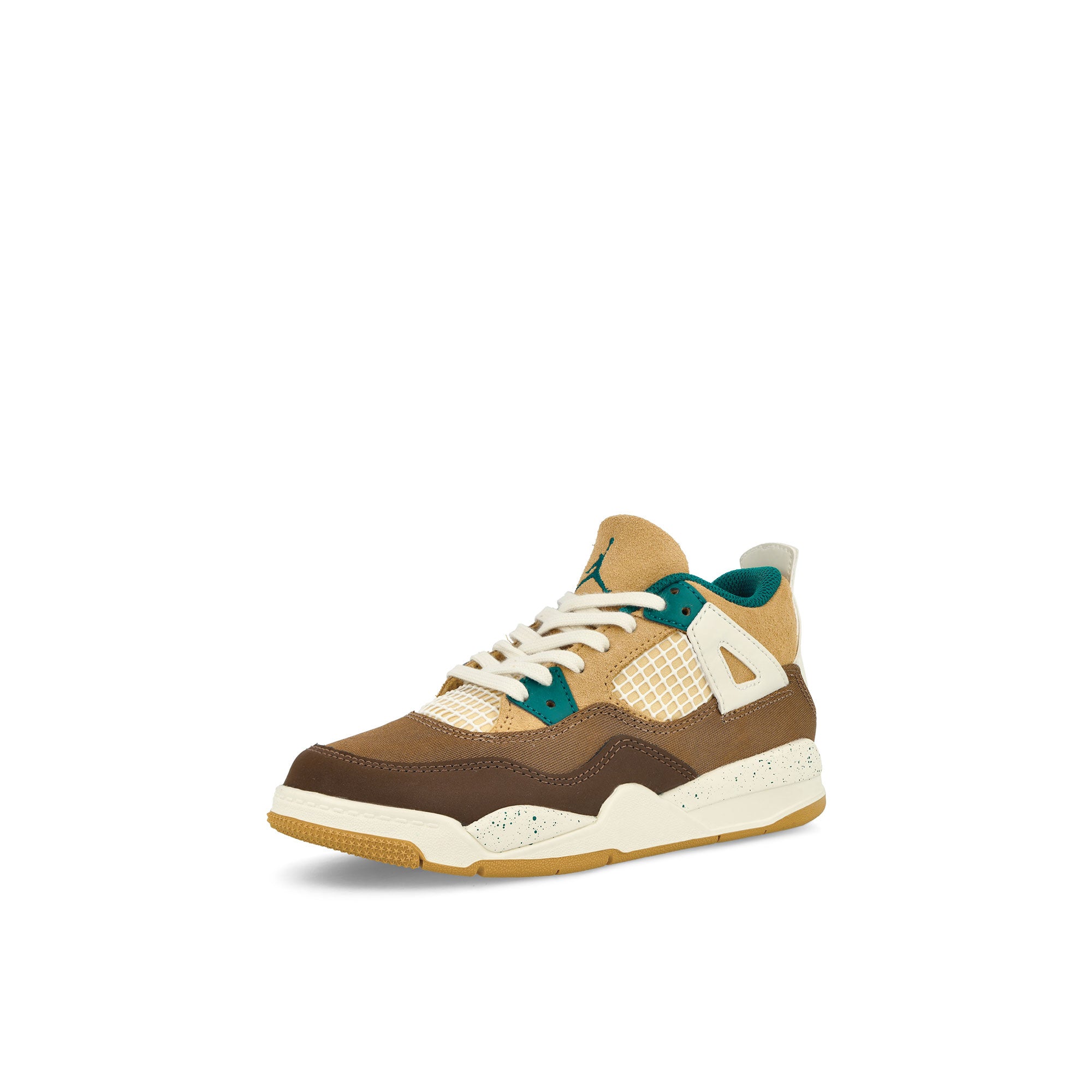 Jordan Air Jordan 4 Retro PS Cacao Wow / Geode Teal - Ale Brown - Twine Mid Top Sneakers  Close Up | Overkill