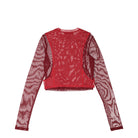 Jordan W Long Sleeve Mesh Top Gym Red / Team Red Longsleeves Material | Overkill