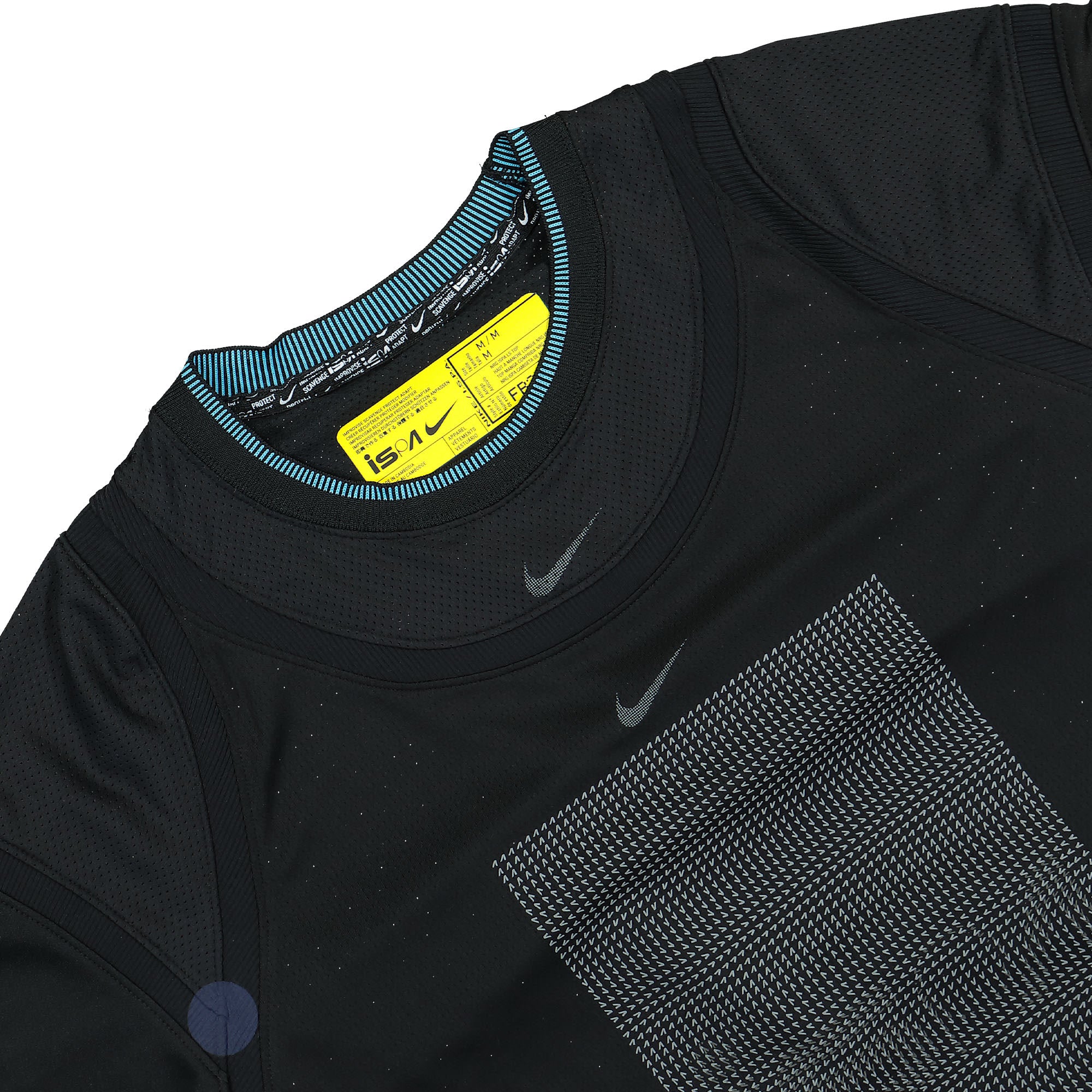 Nike NRG ISPA Longsleeve Top Black / Black / Midnight Navy Longsleeves Close-up | Overkill