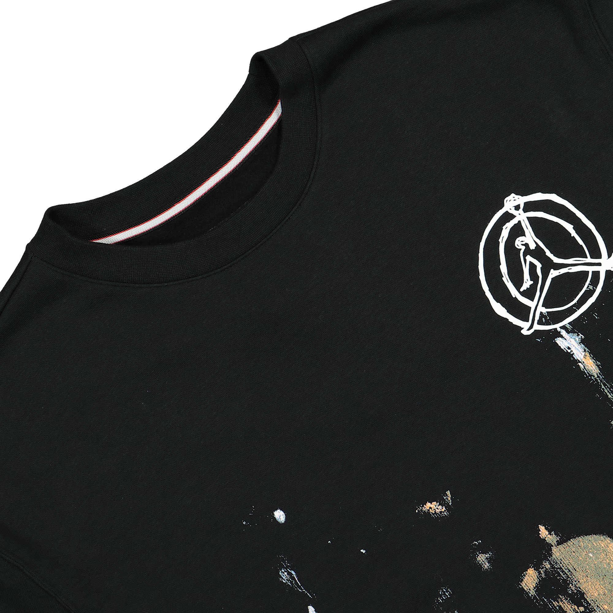 Jordan Artist Series By Jammie Holmes Fleece Crew Black Sweatshirts Close-up | Overkill