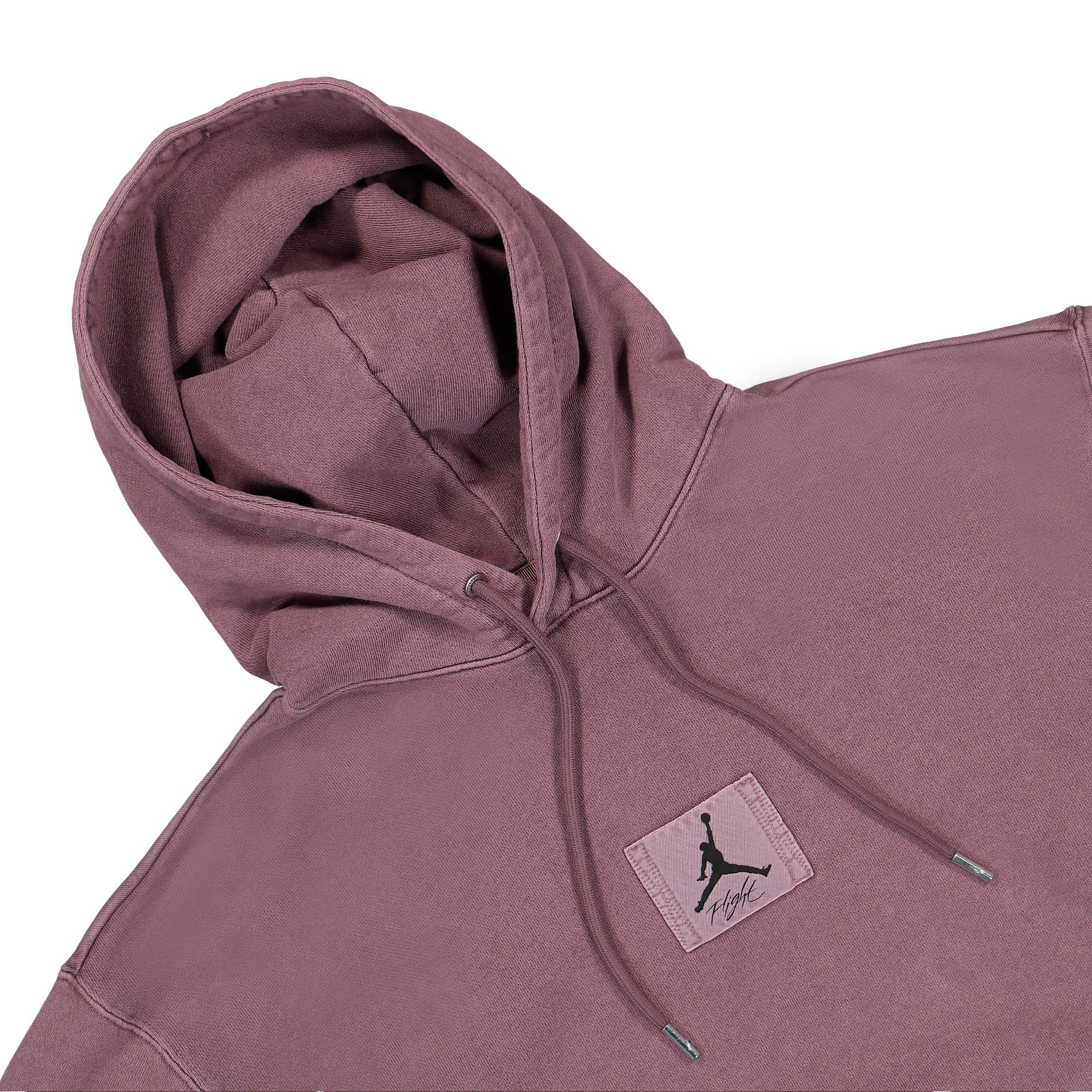 Jordan Essentials Statement Fleece Hoodie Sky Mauve Hoodies Close-up | Overkill
