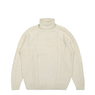 Nike NL Cable Knit Turtleneck Sweater Light Bone Sweatshirts FB7770 072 | Overkill