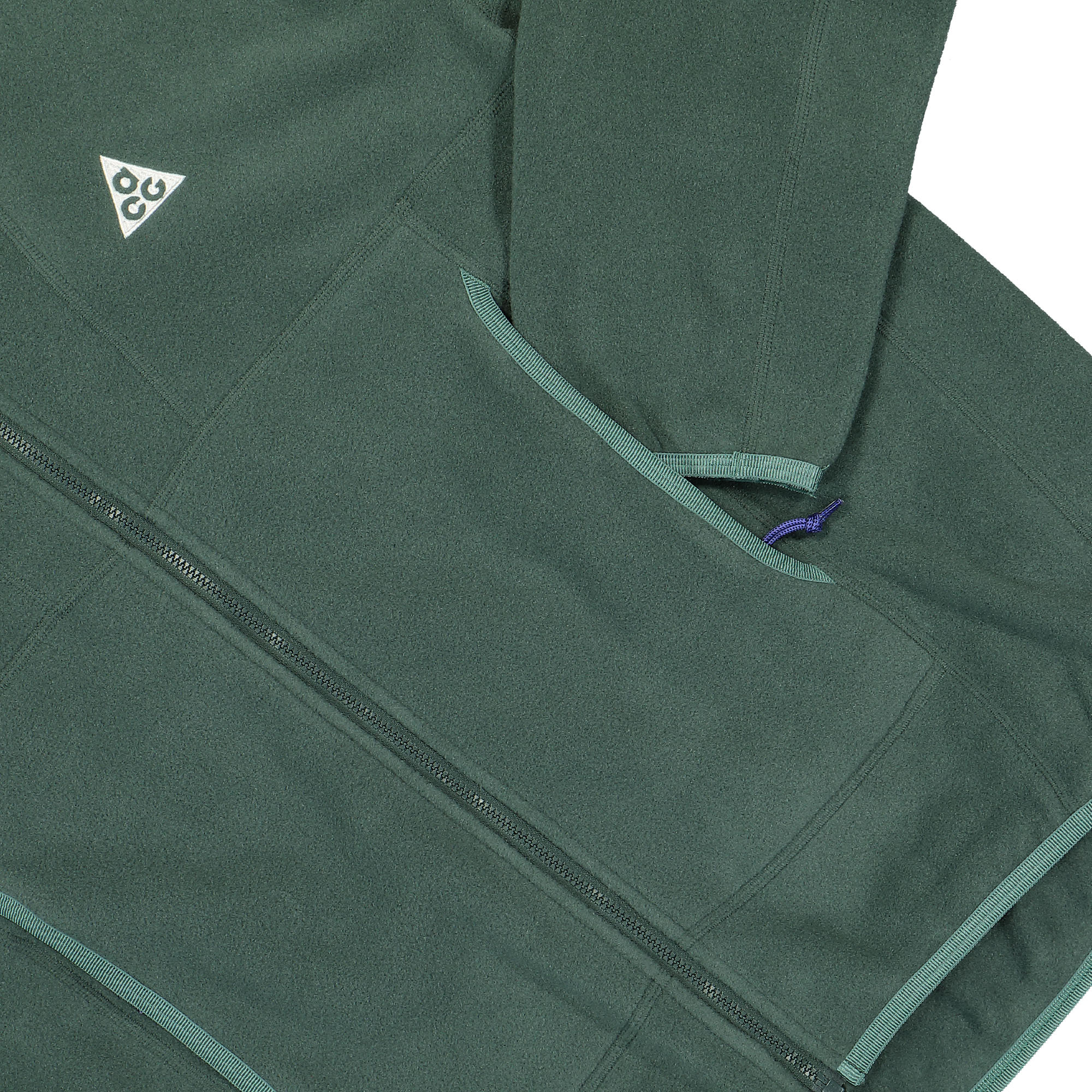 Nike ACG Wolf Tree Polartec Hooded Full-Zip Top Vintage Green / Bicoastel / Summit White Hoodies Detailfoto | Overkill