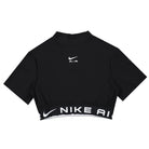 Nike W nsw Air Short Sleeve Crop Top Black / White T-Shirts FB8246 010 | Overkill