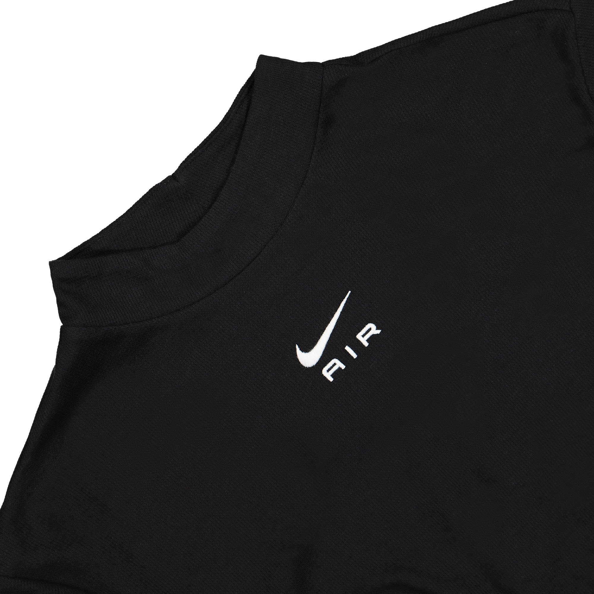Nike W nsw Air Short Sleeve Crop Top Black / White T-Shirts Close-up | Overkill