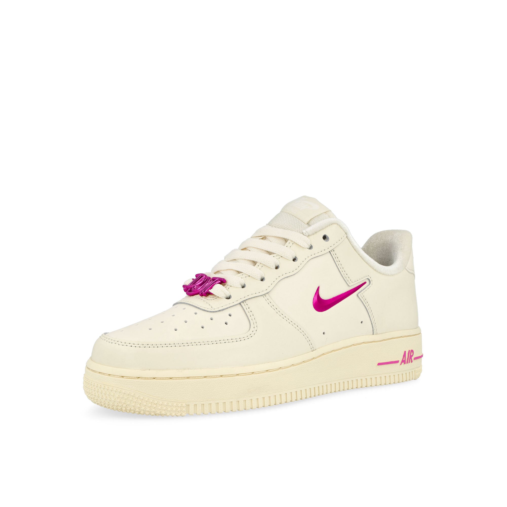 Nike Wmns Air Force 1 '07 SE Coconut Milk / Playful Pink - Alabaster Low Top Sneakers  Close Up | Overkill