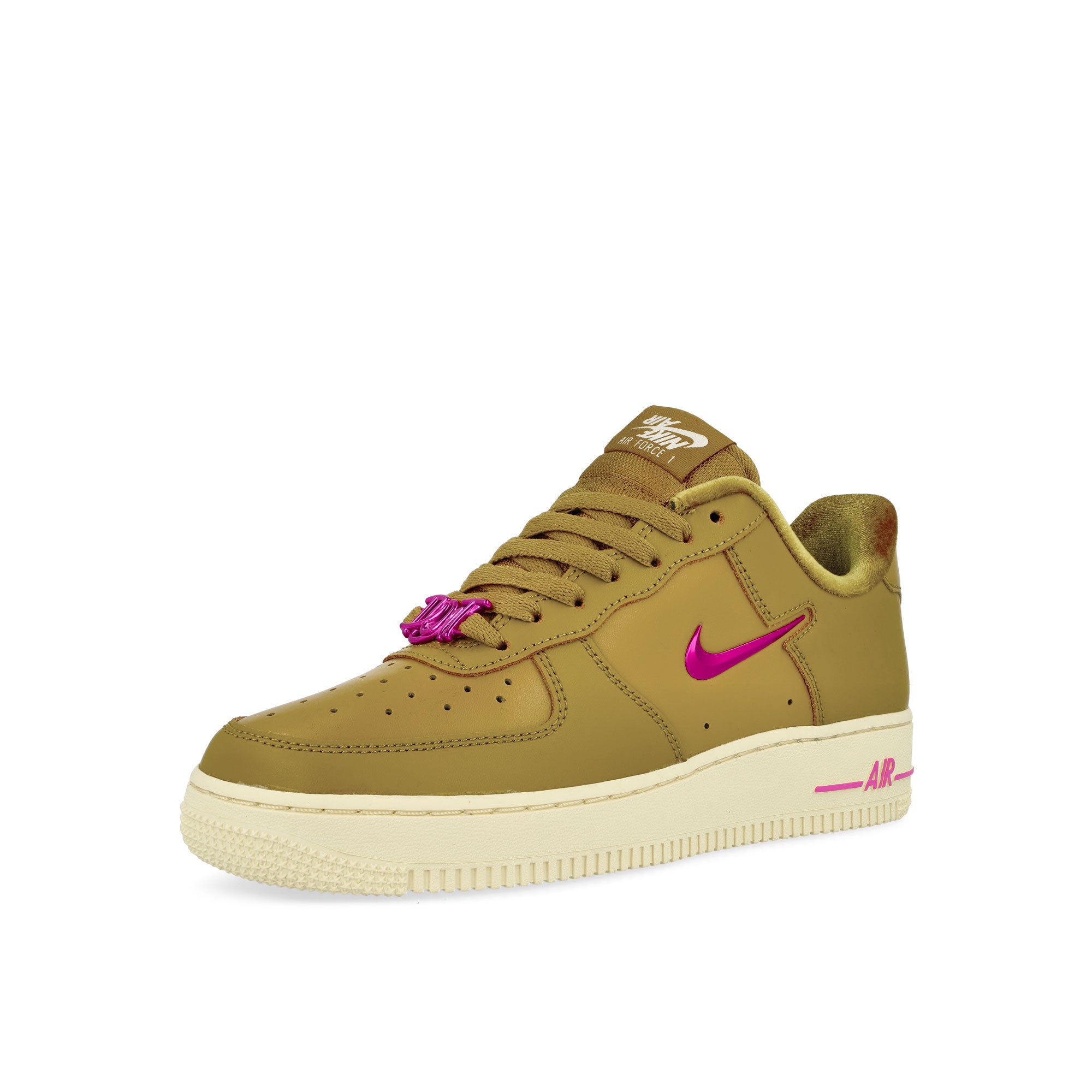 Nike Wmns Air Force 1 '07 SE Bronzine / Playful Pink - Alabaster Low Top Sneakers  Close Up | Overkill