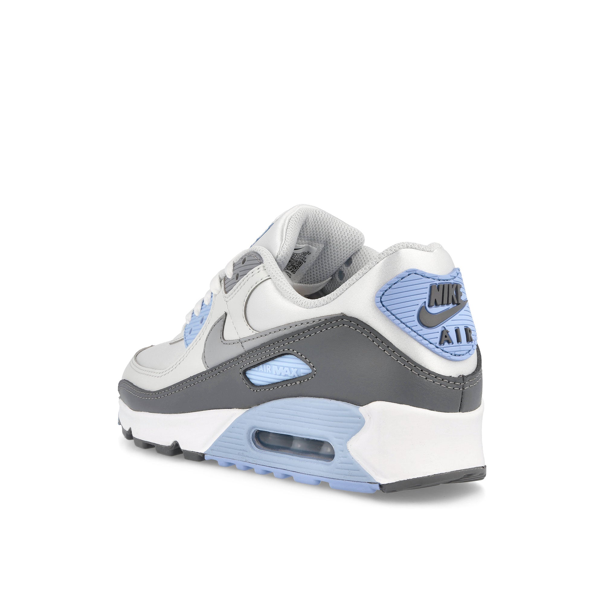 Nike W Air Max 90 White-Wolf Grey - Photon Dust - Cobalt Bliss Low Top Sneakers  Material | Overkill