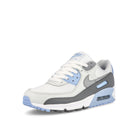 Nike W Air Max 90 White-Wolf Grey - Photon Dust - Cobalt Bliss Low Top Sneakers  Close Up | Overkill
