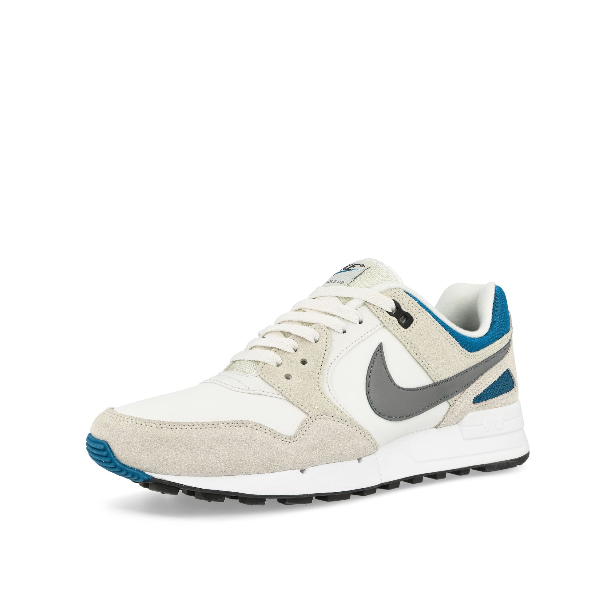 Nike Air Pegasus 89 PRM Summit White / Cool Grey - Industrial Blue Low Top Sneakers  Close Up | Overkill